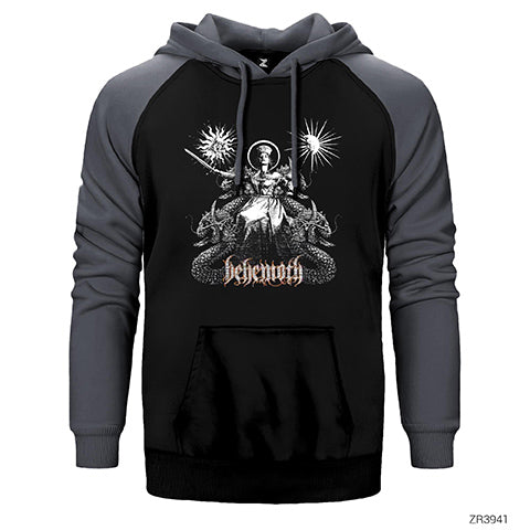 Behemoth Evangelion 2009 Çift Renk Reglan Kol Sweatshirt / Hoodie