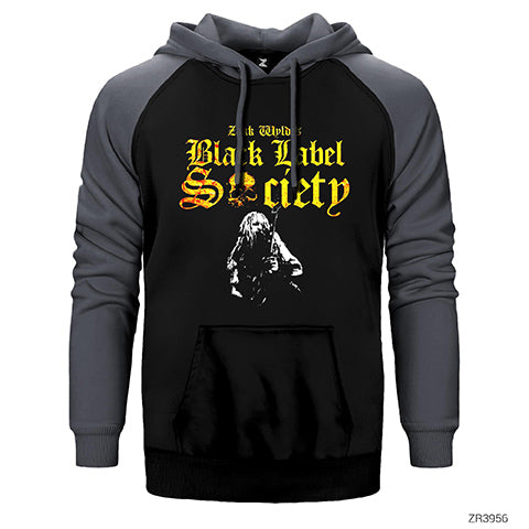 Black Label Society Zakk Wylde Çift Renk Reglan Kol Sweatshirt / Hoodie