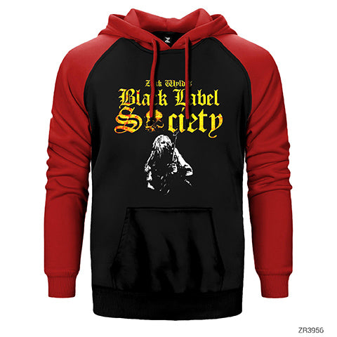 Black Label Society Zakk Wylde Çift Renk Reglan Kol Sweatshirt / Hoodie