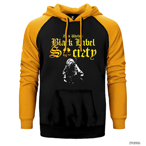Black Label Society Zakk Wylde Çift Renk Reglan Kol Sweatshirt / Hoodie