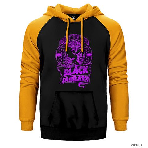 Black Sabbath Lord of This Çift Renk Reglan Kol Sweatshirt / Hoodie