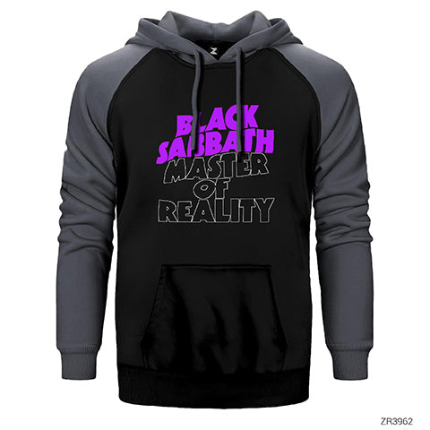 Black Sabbath Master of Reality Çift Renk Reglan Kol Sweatshirt / Hoodie