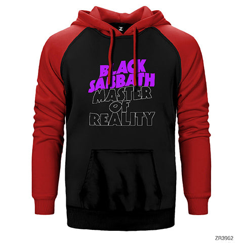 Black Sabbath Master of Reality Çift Renk Reglan Kol Sweatshirt / Hoodie