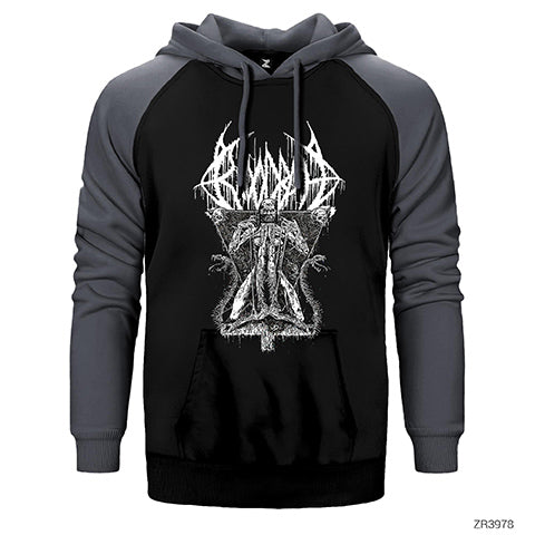 Bloodbath Morbid Antichrist Classic Çift Renk Reglan Kol Sweatshirt / Hoodie