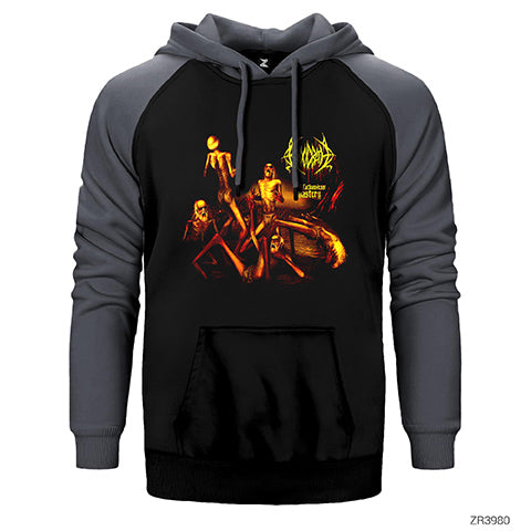Bloodbath The Fathonhess Mastery Çift Renk Reglan Kol Sweatshirt / Hoodie