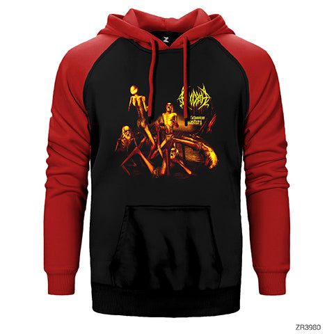 Bloodbath The Fathonhess Mastery Çift Renk Reglan Kol Sweatshirt / Hoodie