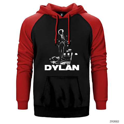 Bob Dylan Concert Çift Renk Reglan Kol Sweatshirt / Hoodie