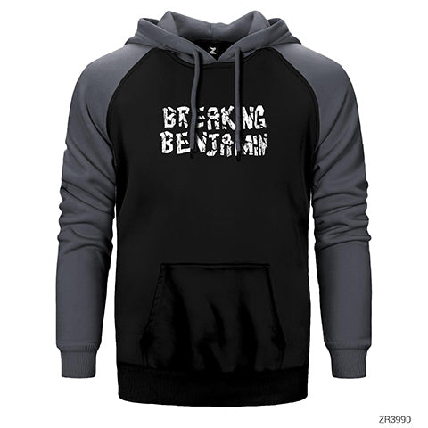Breaking Benjamin Logo Çift Renk Reglan Kol Sweatshirt / Hoodie