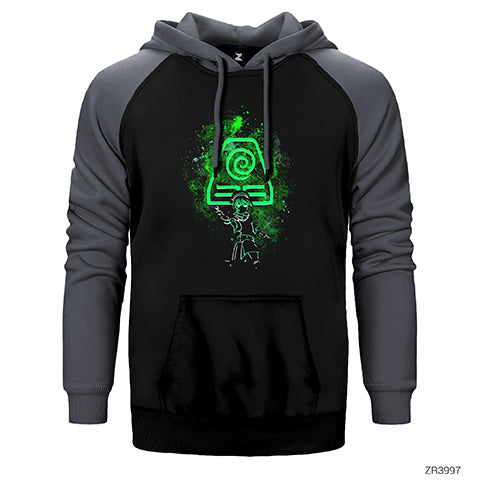 Avatar Toprak Element Çift Renk Reglan Kol Sweatshirt / Hoodie