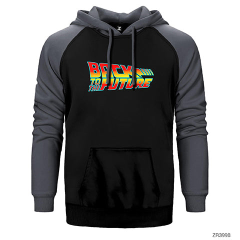 Back To The Future Gelece Dönüş Çift Renk Reglan Kol Sweatshirt / Hoodie