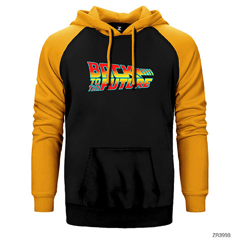 Back To The Future Gelece Dönüş Çift Renk Reglan Kol Sweatshirt / Hoodie