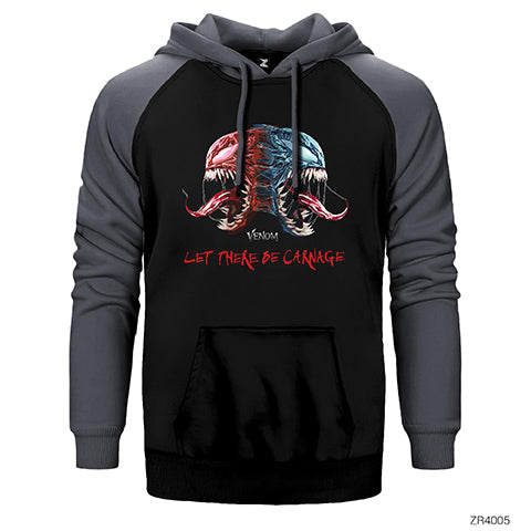 Venom 2 Vs To Çift Renk Reglan Kol Sweatshirt / Hoodie