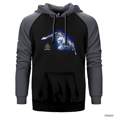 League of Legends Zed Shockblade Çift Renk Reglan Kol Sweatshirt / Hoodie