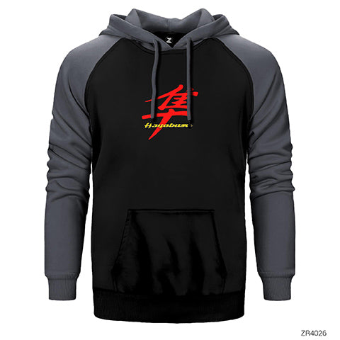 Hayabusa Logo Çift Renk Reglan Kol Sweatshirt / Hoodie