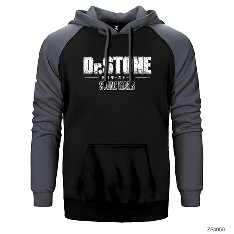 Doctor Stones War Çift Renk Reglan Kol Sweatshirt / Hoodie