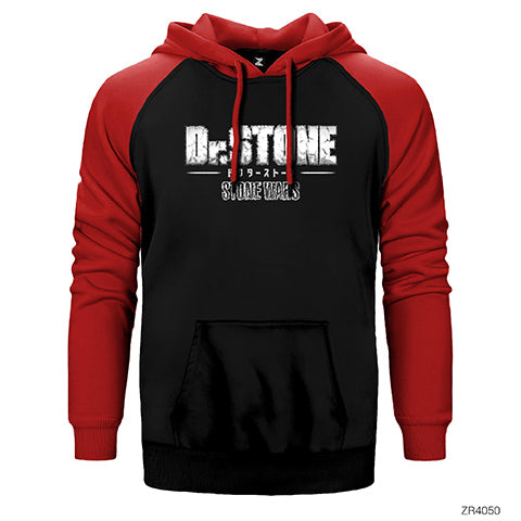 Doctor Stones War Çift Renk Reglan Kol Sweatshirt / Hoodie