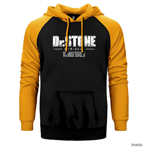 Doctor Stones War Çift Renk Reglan Kol Sweatshirt / Hoodie