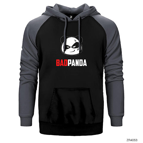 Bad Panda Çift Renk Reglan Kol Sweatshirt / Hoodie