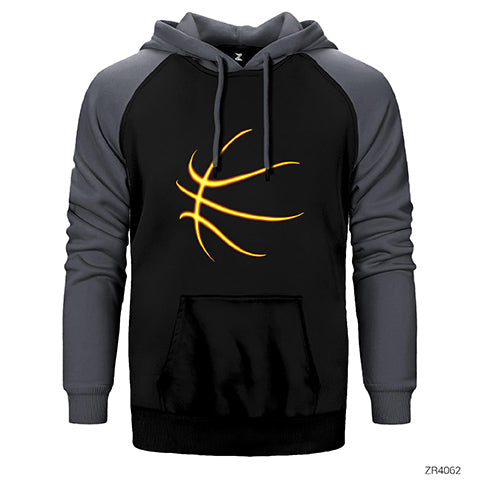 Basketbol Neon Çift Renk Reglan Kol Sweatshirt / Hoodie