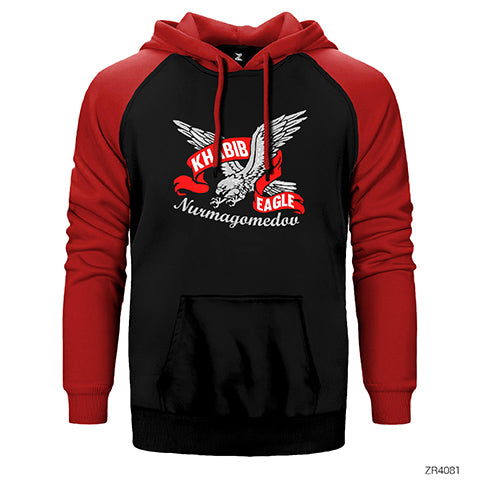 UFC Khabib Eagle Çift Renk Reglan Kol Sweatshirt / Hoodie