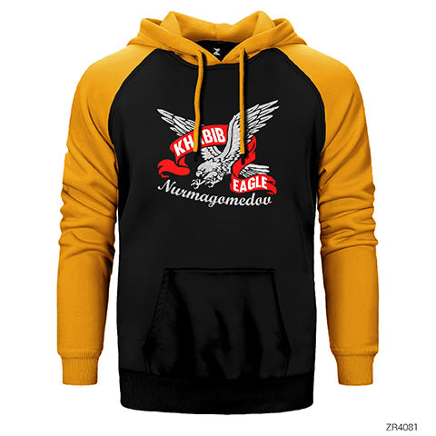 UFC Khabib Eagle Çift Renk Reglan Kol Sweatshirt / Hoodie