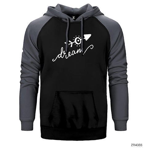 Dream Çift Renk Reglan Kol Sweatshirt / Hoodie