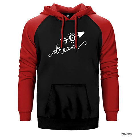 Dream Çift Renk Reglan Kol Sweatshirt / Hoodie