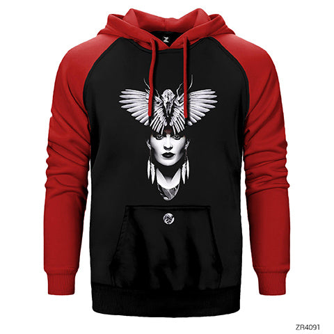Frida Kanat Çift Renk Reglan Kol Sweatshirt / Hoodie