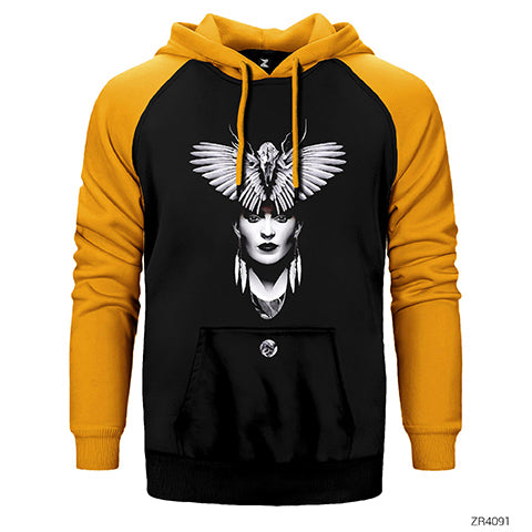 Frida Kanat Çift Renk Reglan Kol Sweatshirt / Hoodie