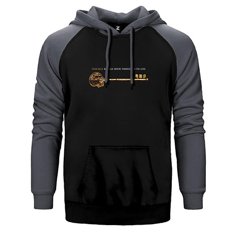 Locke Key This Key Brings Your Thoughts To Lıfe Çift Renk Reglan Kol Sweatshirt / Hoodie