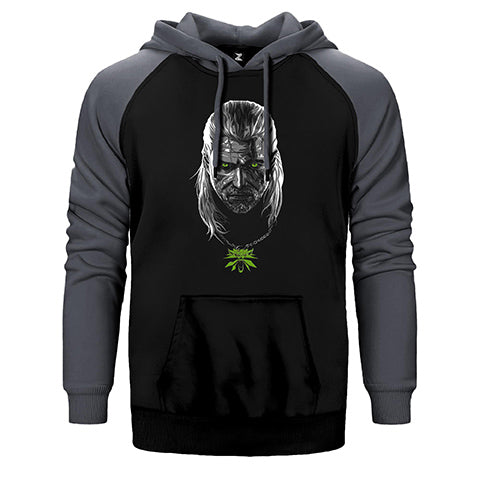 The Witcher Season 2 Geralt Çift Renk Reglan Kol Sweatshirt / Hoodie