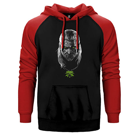 The Witcher Season 2 Geralt Çift Renk Reglan Kol Sweatshirt / Hoodie