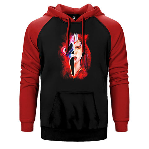 Scream Blood Çift Renk Reglan Kol Sweatshirt / Hoodie