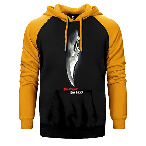 Scream New Decade New Rules Çift Renk Reglan Kol Sweatshirt / Hoodie
