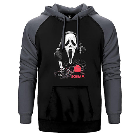 Scream Town Çift Renk Reglan Kol Sweatshirt / Hoodie