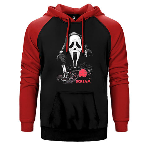 Scream Town Çift Renk Reglan Kol Sweatshirt / Hoodie