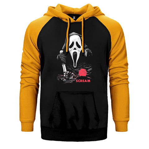 Scream Town Çift Renk Reglan Kol Sweatshirt / Hoodie