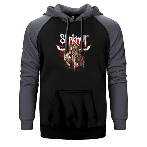 Slipknot Lowa Çift Renk Reglan Kol Sweatshirt / Hoodie