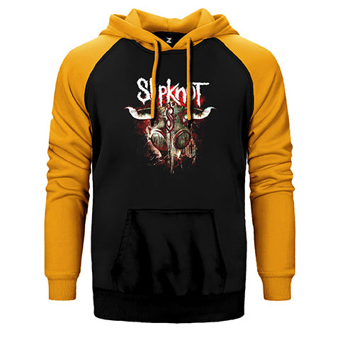 Slipknot Lowa Çift Renk Reglan Kol Sweatshirt / Hoodie