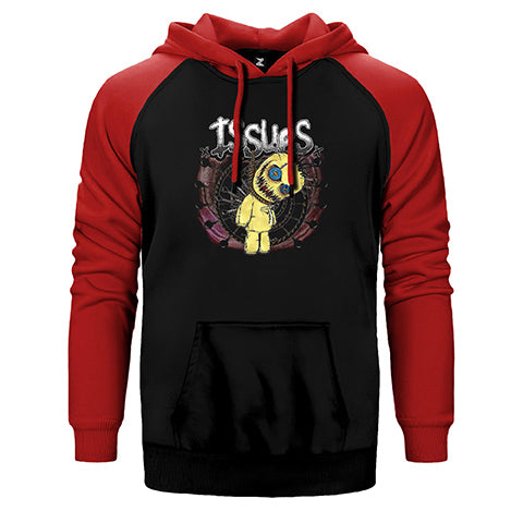 Korn Issups Çift Renk Reglan Kol Sweatshirt / Hoodie