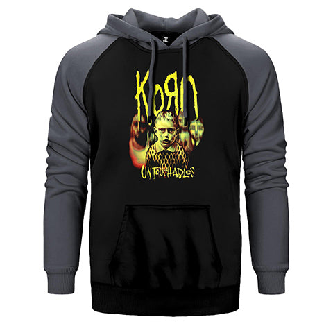 Korn Untouchables Çift Renk Reglan Kol Sweatshirt / Hoodie
