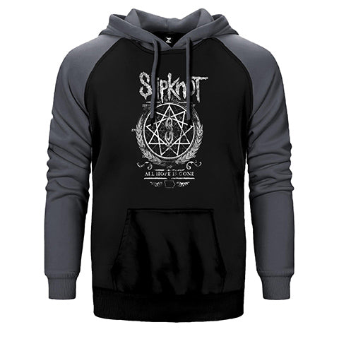 Slipknot Wreath Çift Renk Reglan Kol Sweatshirt / Hoodie
