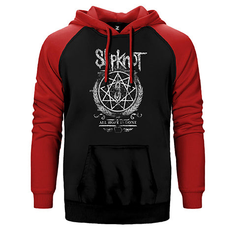 Slipknot Wreath Çift Renk Reglan Kol Sweatshirt / Hoodie