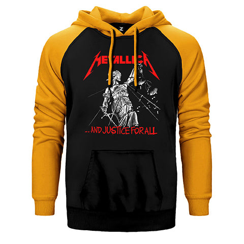 Metallica And Justice For All Çift Renk Reglan Kol Sweatshirt / Hoodie