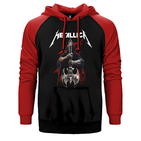 Metallica Gitarist Çift Renk Reglan Kol Sweatshirt / Hoodie