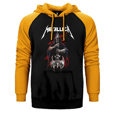 Metallica Gitarist Çift Renk Reglan Kol Sweatshirt / Hoodie