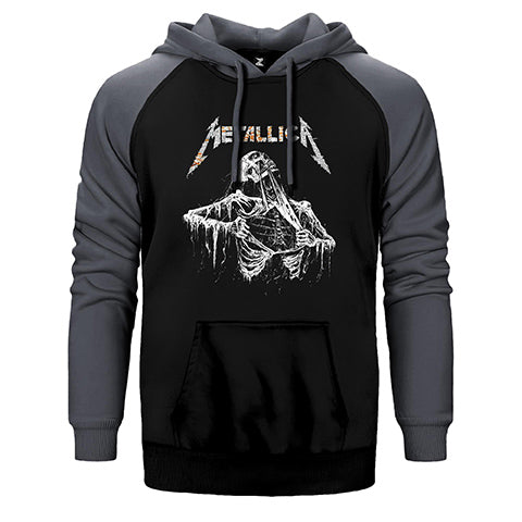 Metallica Mummy Çift Renk Reglan Kol Sweatshirt / Hoodie