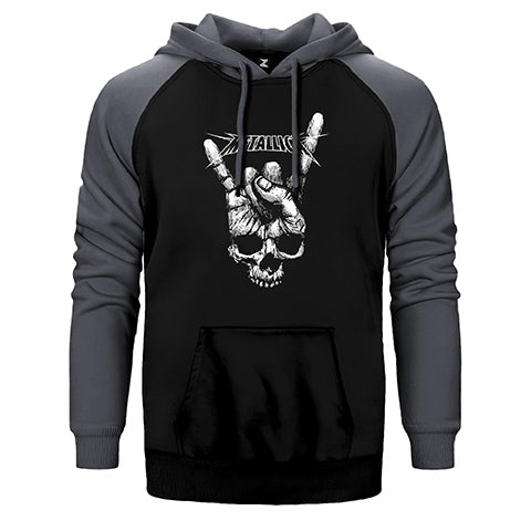 Metallica Rock'n Roll Çift Renk Reglan Kol Sweatshirt / Hoodie