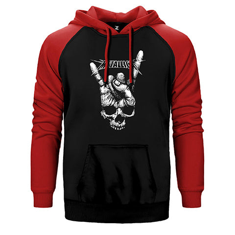 Metallica Rock'n Roll Çift Renk Reglan Kol Sweatshirt / Hoodie