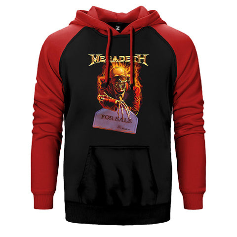 Megadeth For Sale Çift Renk Reglan Kol Sweatshirt / Hoodie
